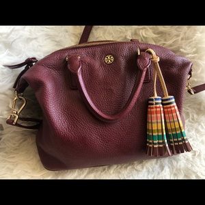 Tory Burch Burgundy Satchel